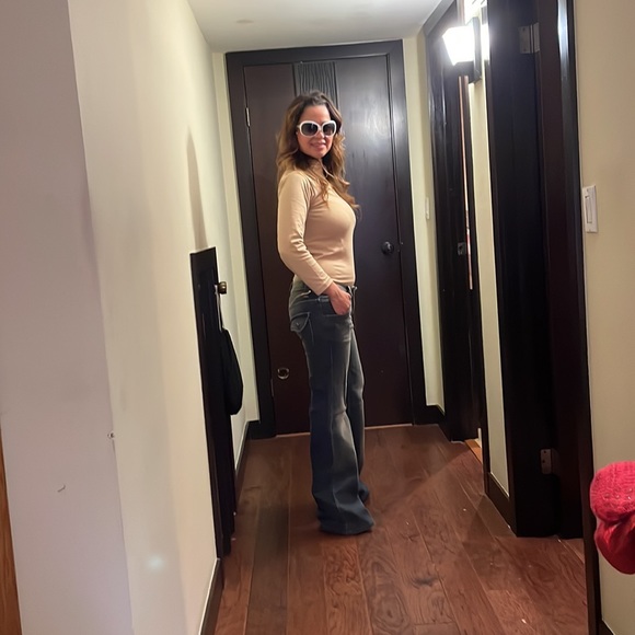 Zara blue jeans bootcut style size 28 - Picture 2 of 4